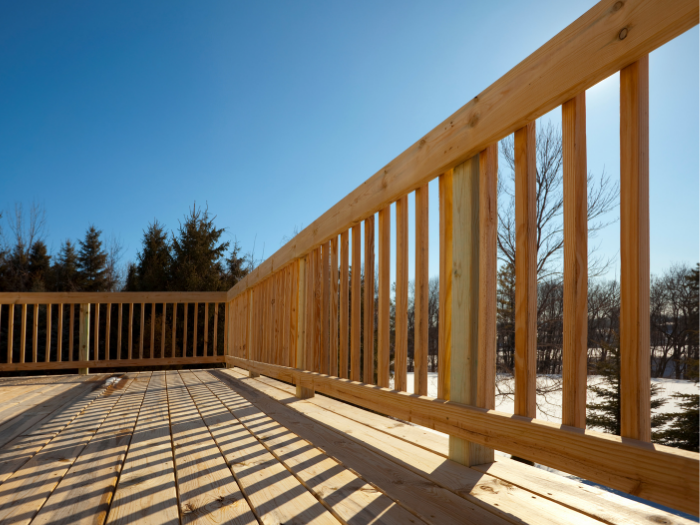 pine decking